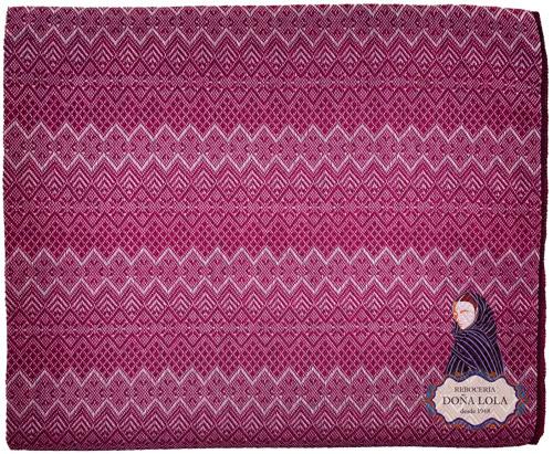 Rebozo Color Blanco y Rojo