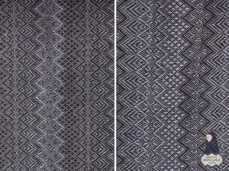 Rebozo Color Negro y Azul