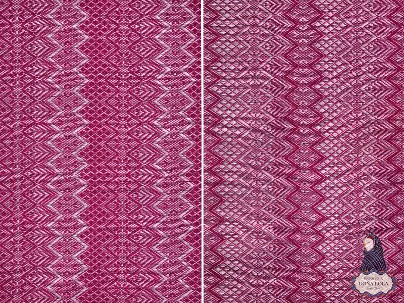 Rebozo Color Blanco y Rojo