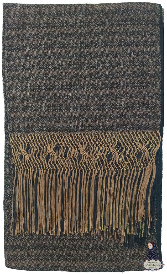 Rebozo Color Negro y CafÃ©